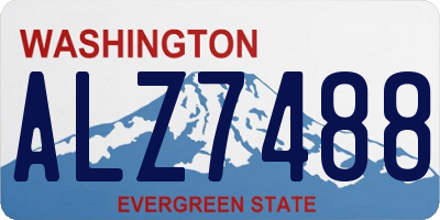 WA license plate ALZ7488