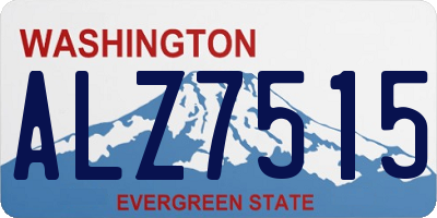 WA license plate ALZ7515