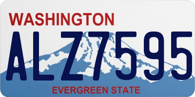 WA license plate ALZ7595