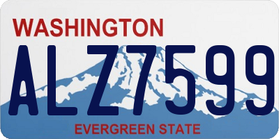 WA license plate ALZ7599