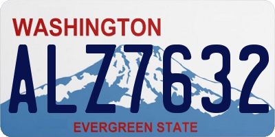 WA license plate ALZ7632