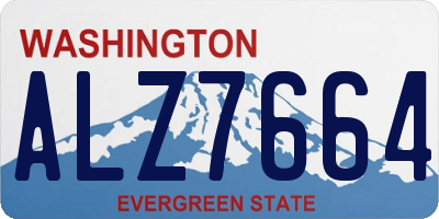 WA license plate ALZ7664