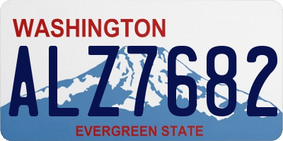 WA license plate ALZ7682