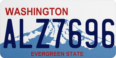 WA license plate ALZ7696