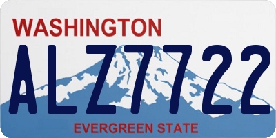 WA license plate ALZ7722