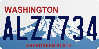 WA license plate ALZ7734