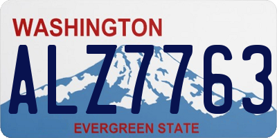WA license plate ALZ7763