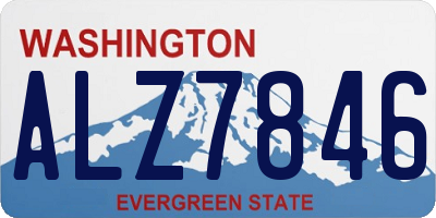 WA license plate ALZ7846