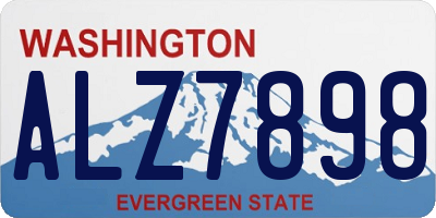 WA license plate ALZ7898