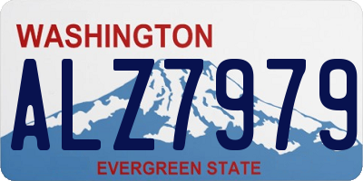WA license plate ALZ7979