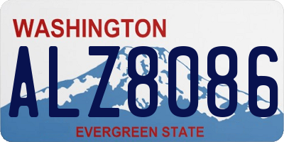WA license plate ALZ8086
