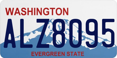 WA license plate ALZ8095