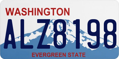 WA license plate ALZ8198