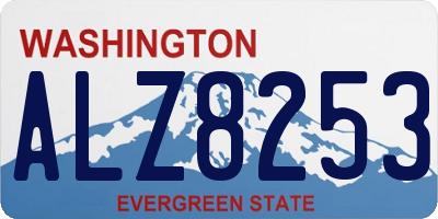 WA license plate ALZ8253