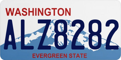 WA license plate ALZ8282