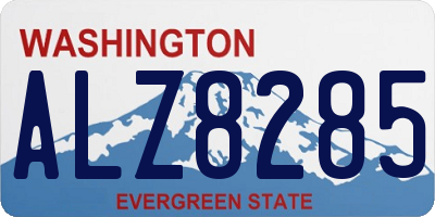 WA license plate ALZ8285