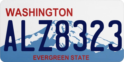 WA license plate ALZ8323
