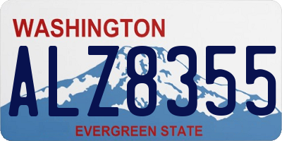 WA license plate ALZ8355
