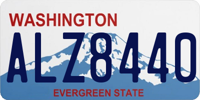 WA license plate ALZ8440