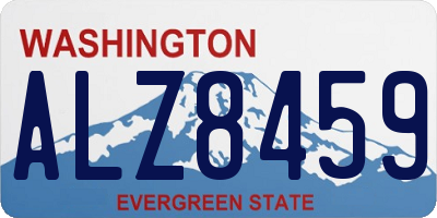 WA license plate ALZ8459