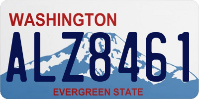 WA license plate ALZ8461