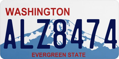 WA license plate ALZ8474