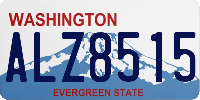 WA license plate ALZ8515
