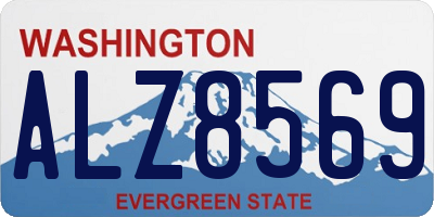 WA license plate ALZ8569