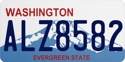 WA license plate ALZ8582