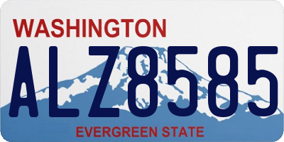 WA license plate ALZ8585