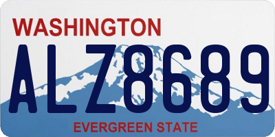 WA license plate ALZ8689
