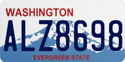 WA license plate ALZ8698