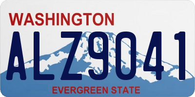 WA license plate ALZ9041