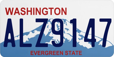 WA license plate ALZ9147