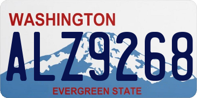 WA license plate ALZ9268