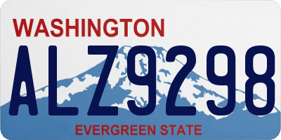 WA license plate ALZ9298
