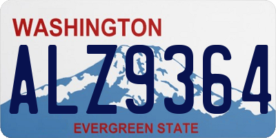 WA license plate ALZ9364