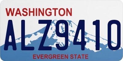 WA license plate ALZ9410