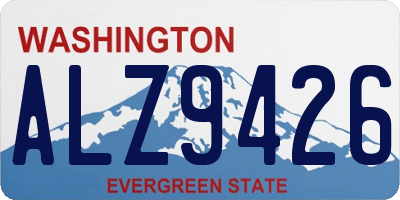 WA license plate ALZ9426