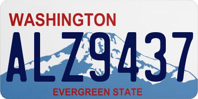 WA license plate ALZ9437