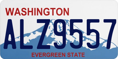 WA license plate ALZ9557