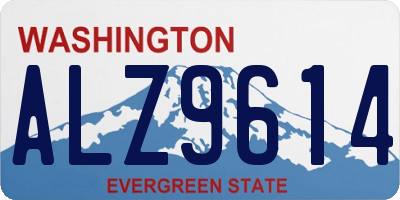 WA license plate ALZ9614