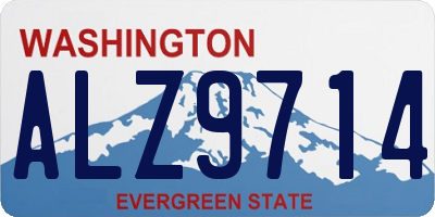 WA license plate ALZ9714