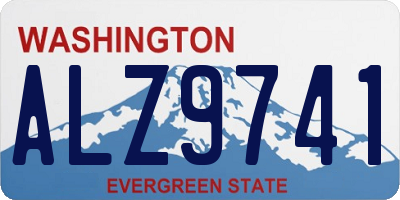WA license plate ALZ9741