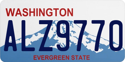 WA license plate ALZ9770