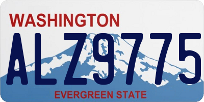 WA license plate ALZ9775