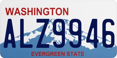 WA license plate ALZ9946