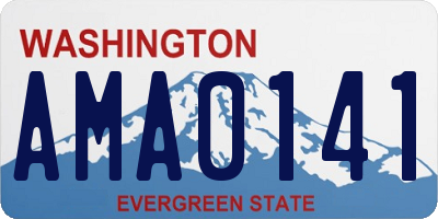 WA license plate AMA0141