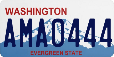WA license plate AMA0444