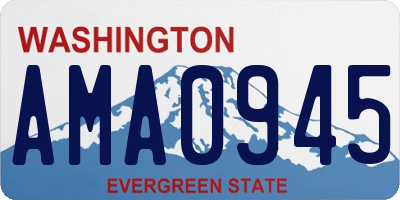 WA license plate AMA0945